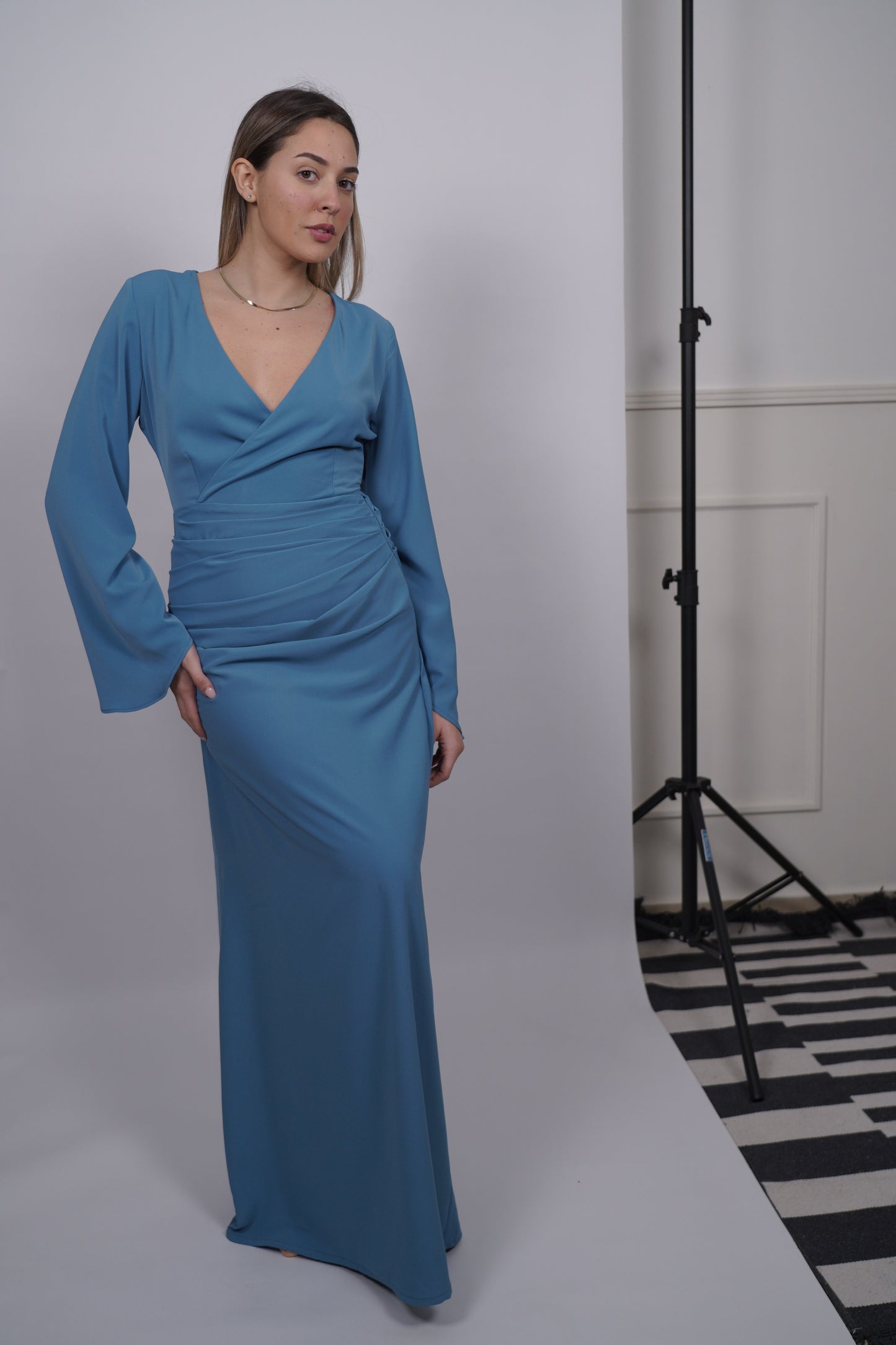 The Lagoon Dress in Light Blue