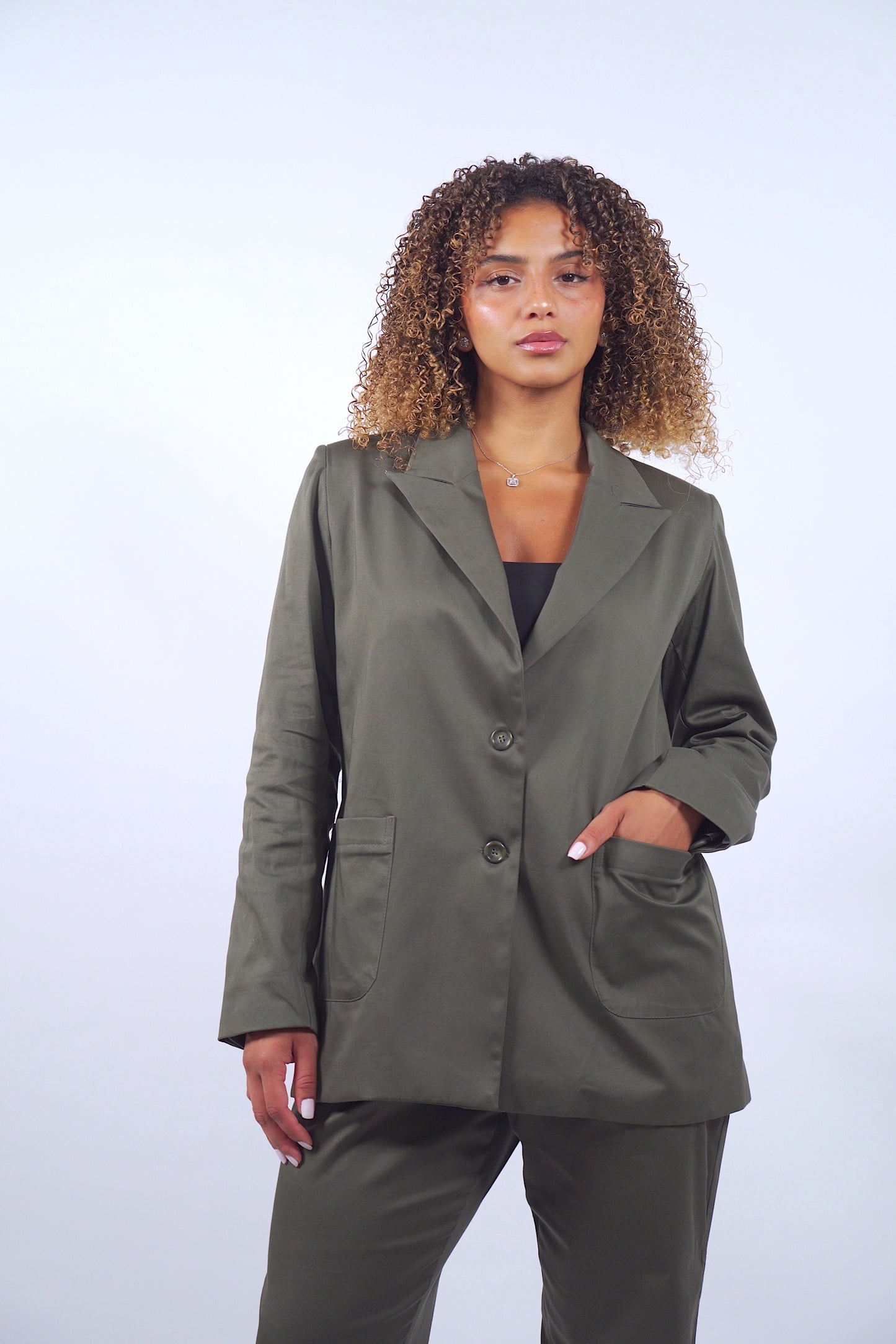 The City Blazer in Khaki