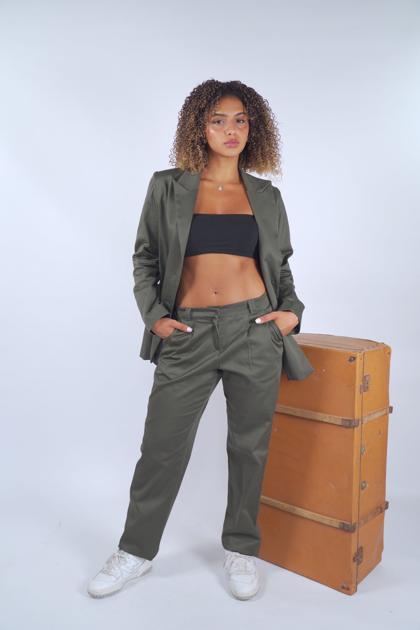 The City Blazer in Khaki